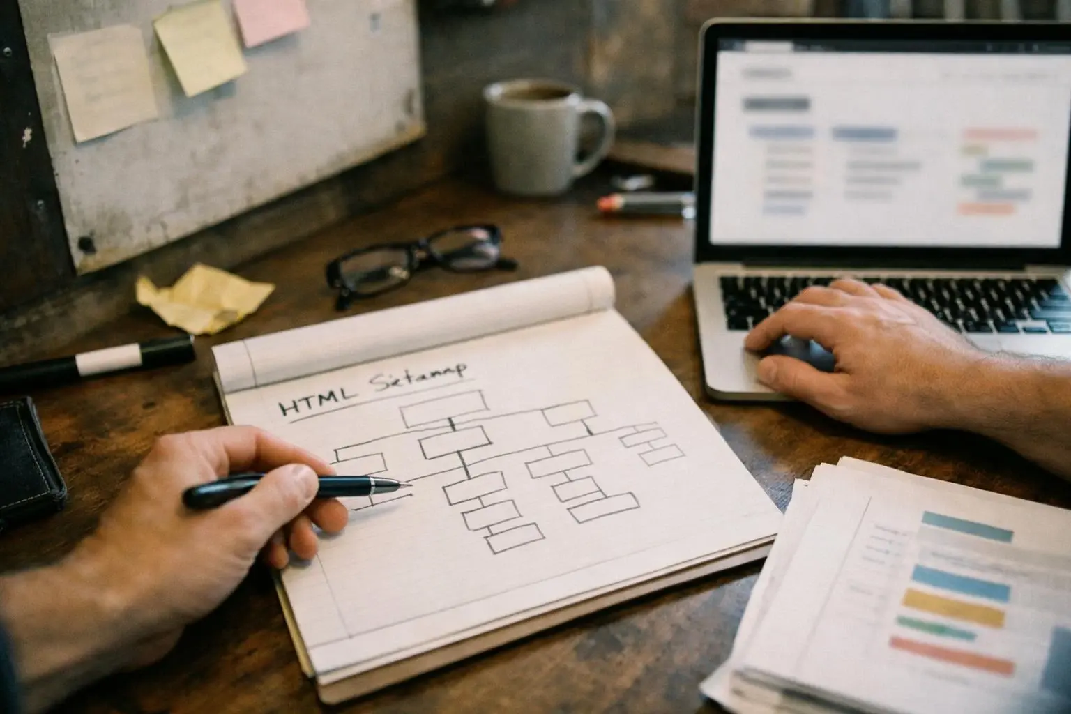 HTML Sitemap in SEO Agency: HTML Sitemap is a web page that lists and links to all—visual guide
