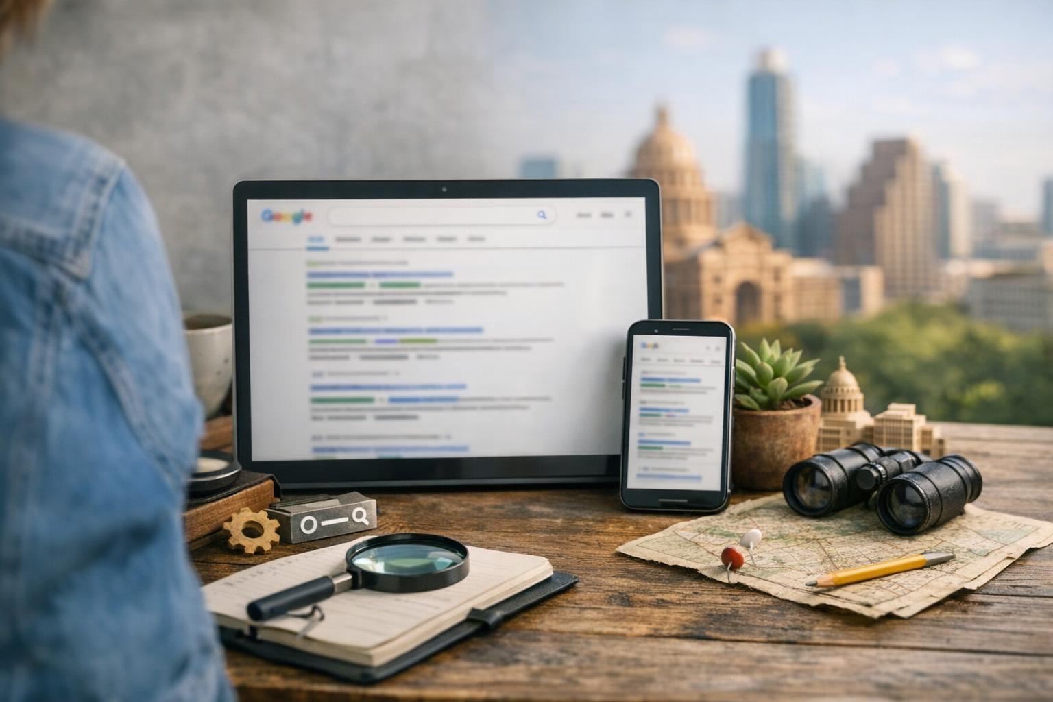 How Search Engine Results Page applies to SEO Company services in Austin, United States—practical illustration